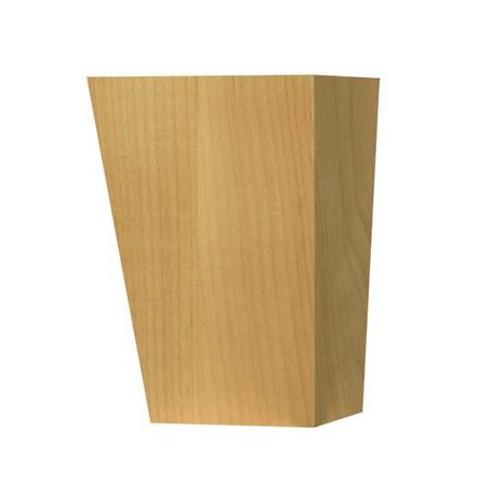 OSBORNE WOOD PRODUCTS 5 x 3 1/2 5" Tall Tapered (2-sided) Foot in Hard Maple 4085HM